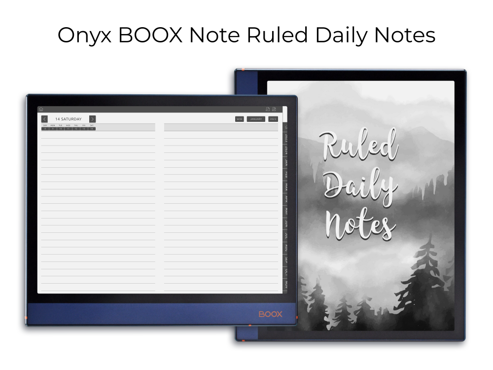 ONYX BOOX - Ruled Daily Notes