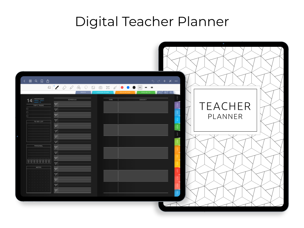 Digital Teacher Planner [Dark]