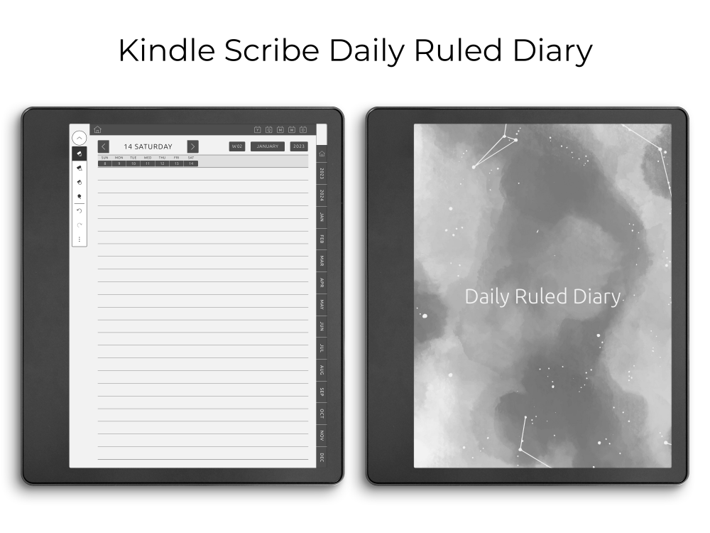 Kindle Scribe Ruled Daily Notes