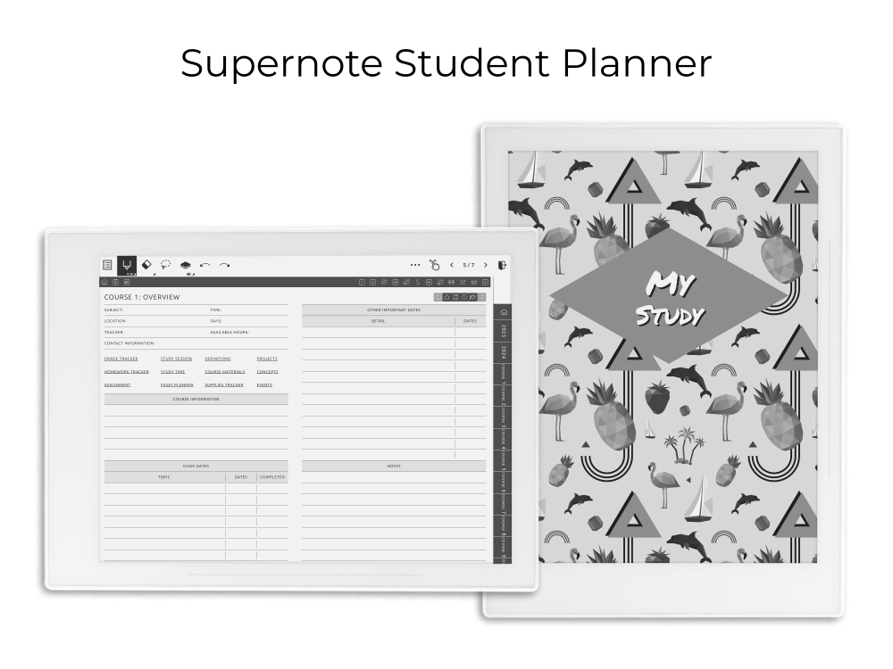 Supernote Student Planner