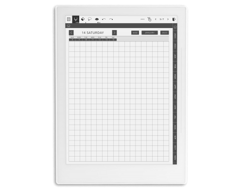 Supernote Square Grid Daily Notes