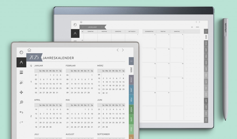 Calendars for reMarkable