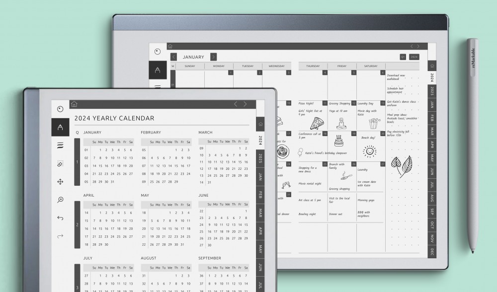 reMarkable Calendars & Monthly Planners