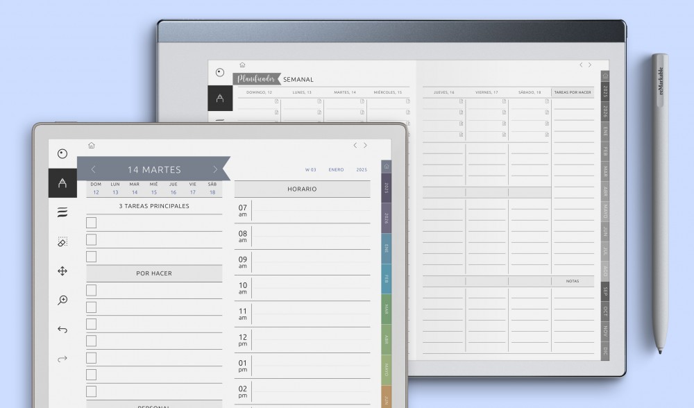 reMarkable 2 Planner Templates