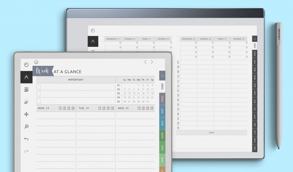 reMarkable Weekly Planners