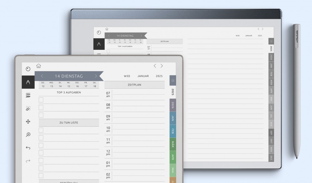 Daily Planners for reMarkable