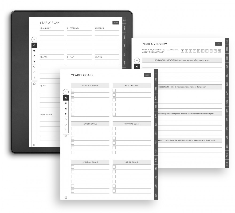 Customize Your Yearly Pages for Kindle Scribe