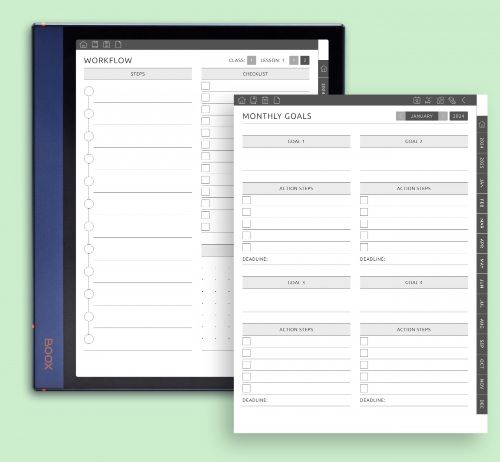 Achieve Success with Precision and Ease Template for Boox Note