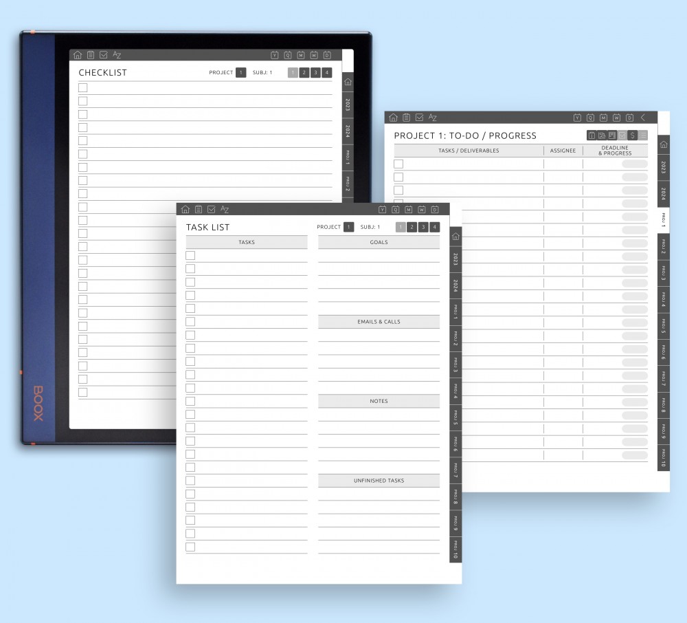 Make Your To Do Lists Template for Boox Note