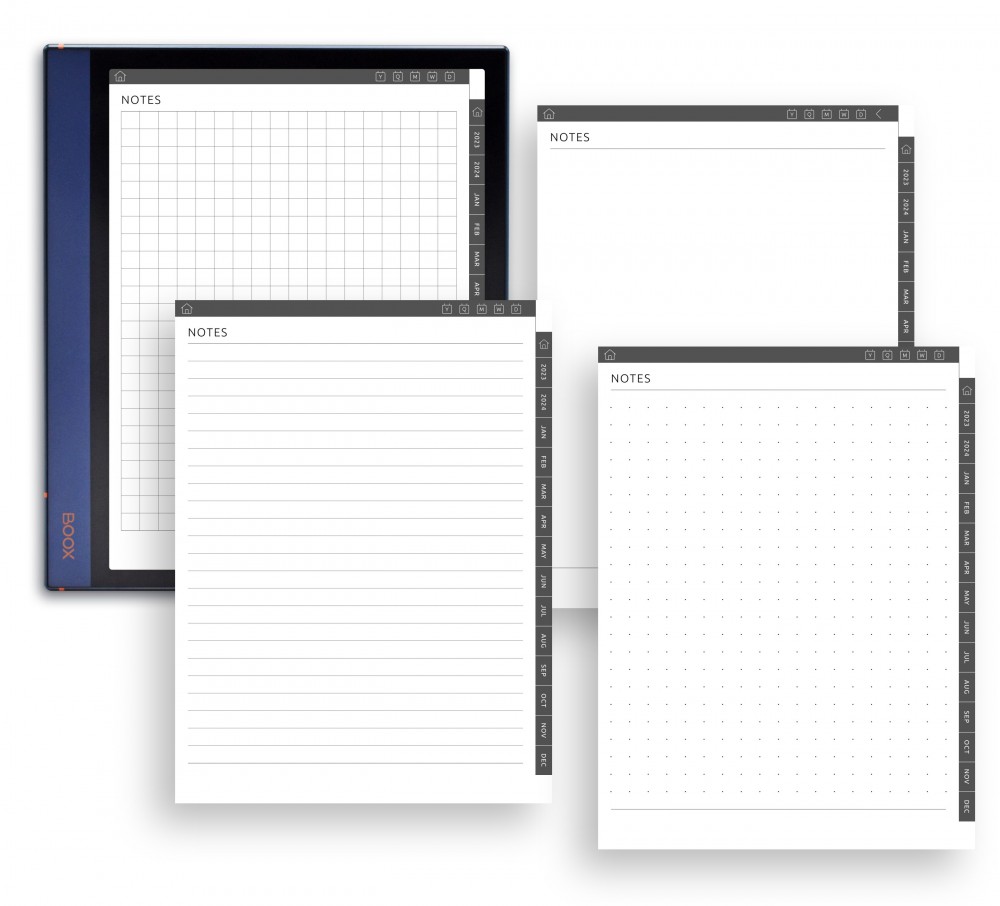 Choose Your Pages Type Template for Boox Note