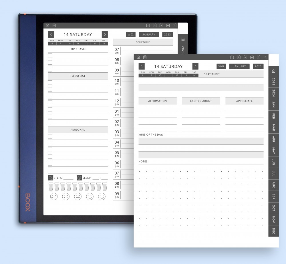 Plan Your Day Template for Boox Note