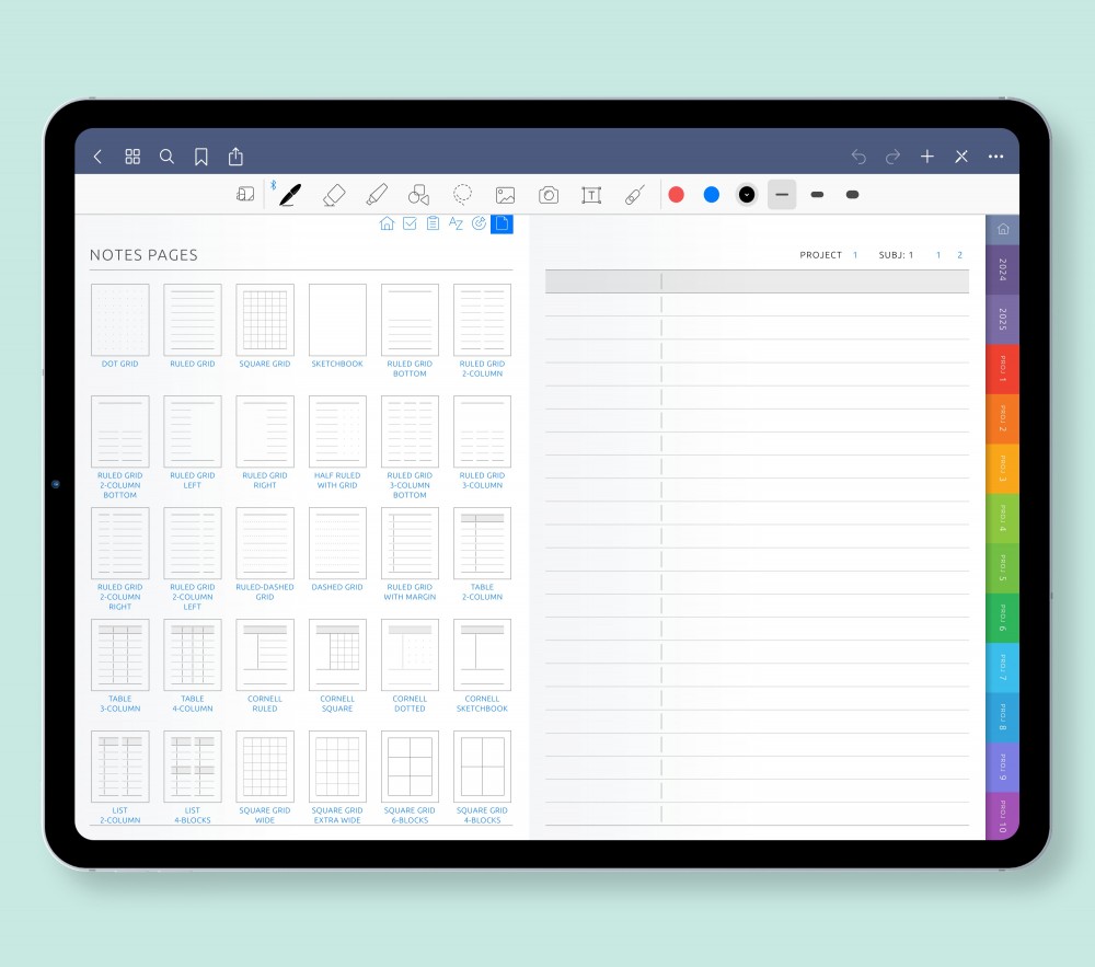 Personalize Your Note-Taking Experience with an Abundance of Customizable Templates  for Digital Planner