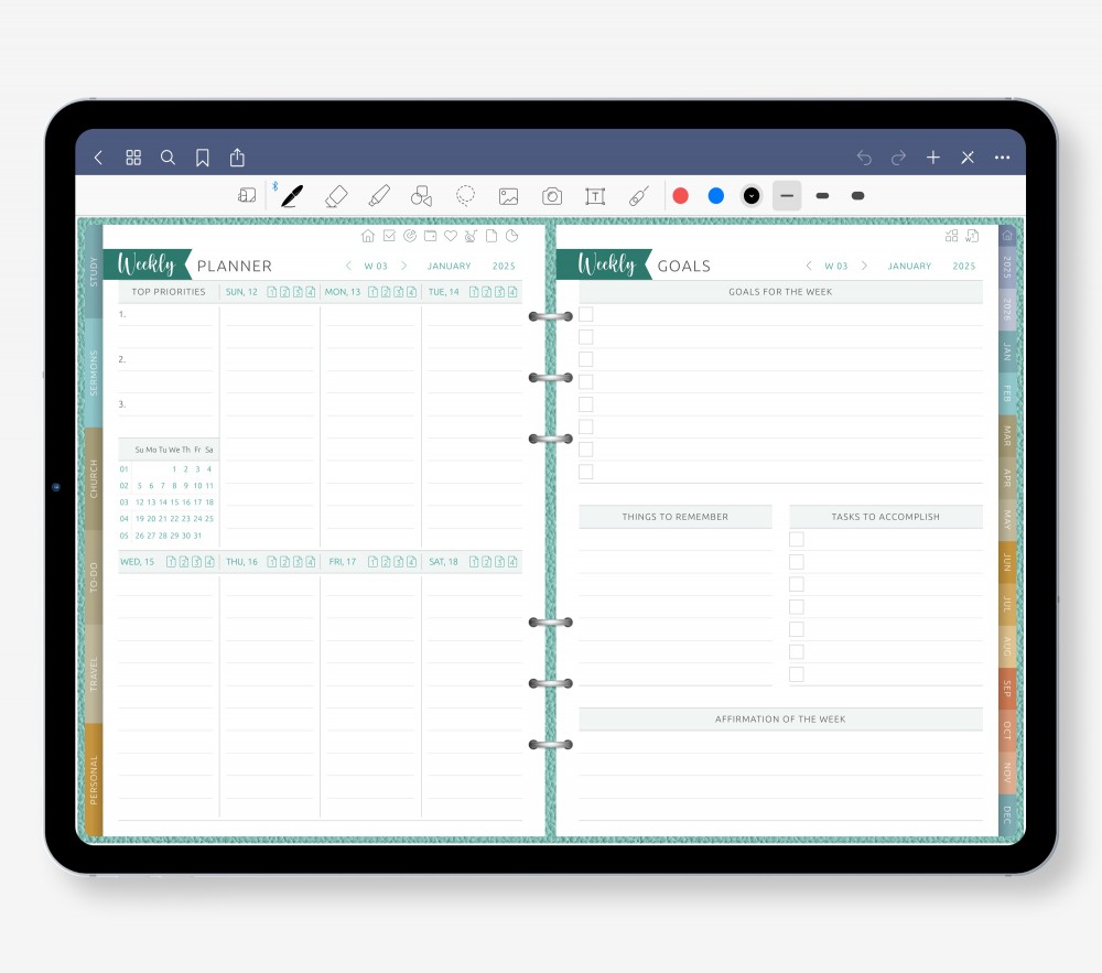 📆 Your Weekly Rhythm, Your Way Template for Digital Planner 📆 Your Weekly Rhythm, Your Way for Digital Planner