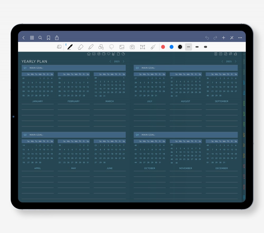 Look Ahead with Purpose Template for Digital Planner Look Ahead with Purpose for Digital Planner