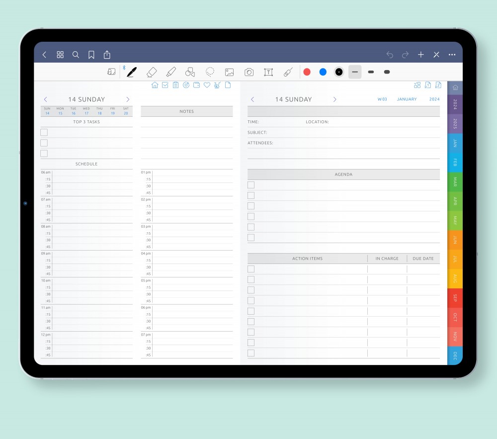 Empower Your Day: Take Command of Your Schedule  for Digital Planner