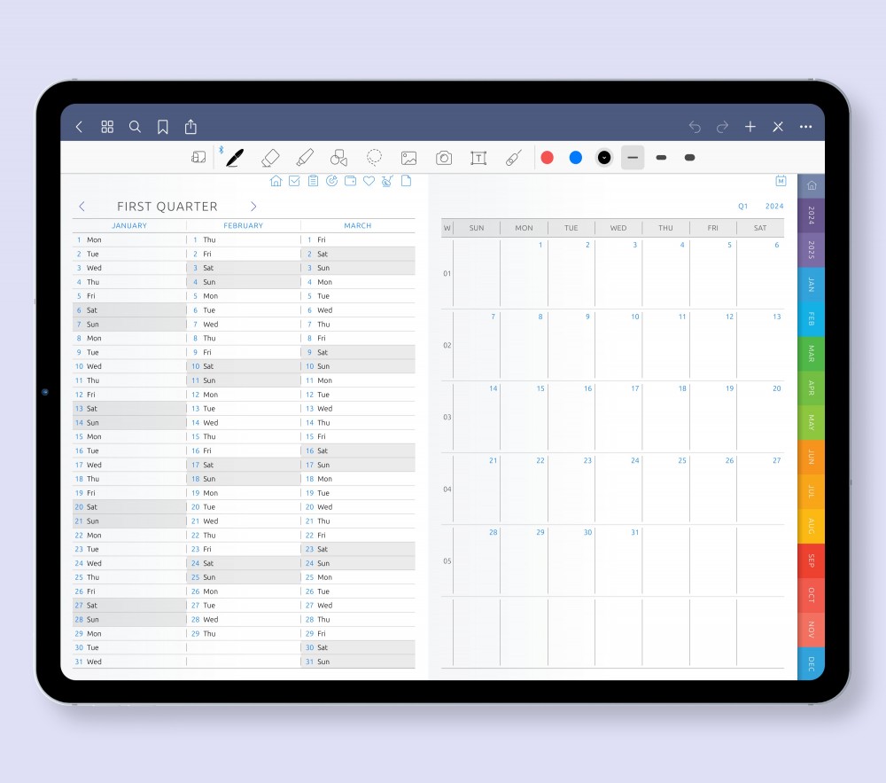 Effortlessly Schedule Your Appointments, Meetings, and Events  for Digital Planner