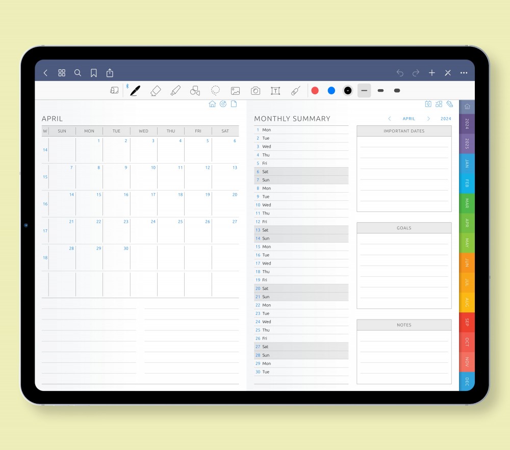 Monthly Mastery for Absolute Clarity  for Digital Planner
