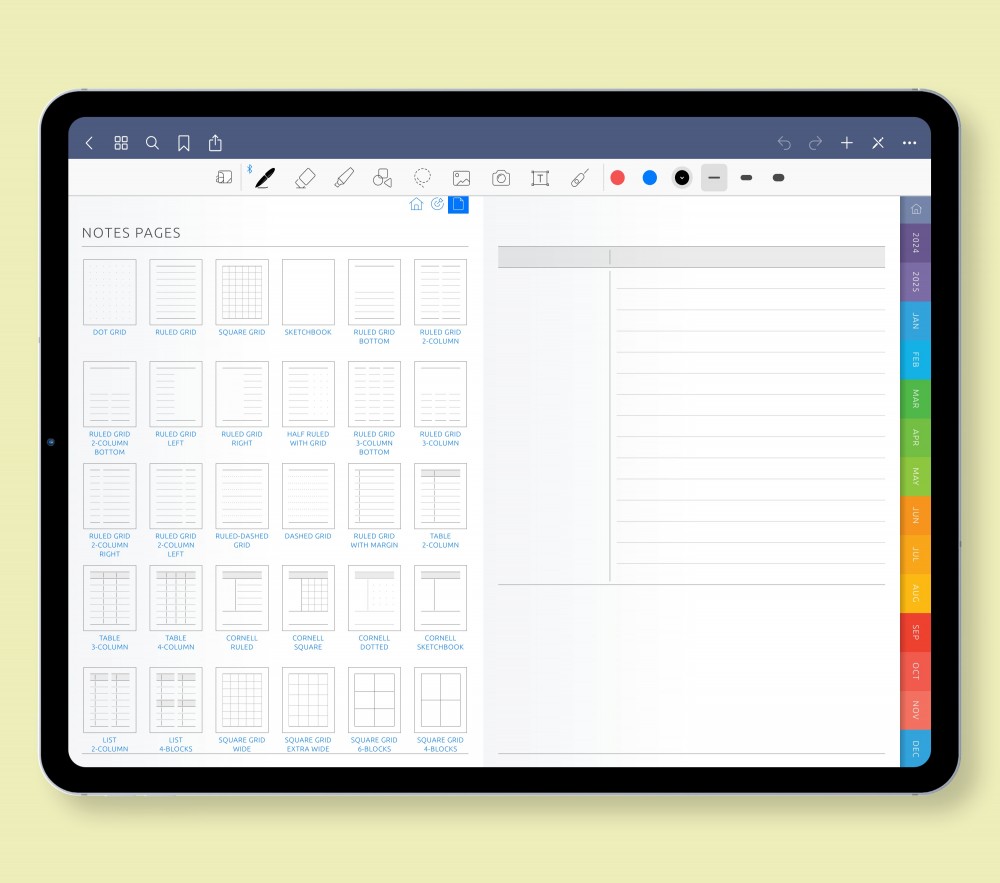 Notes Galore for Every Thought  for Digital Planner