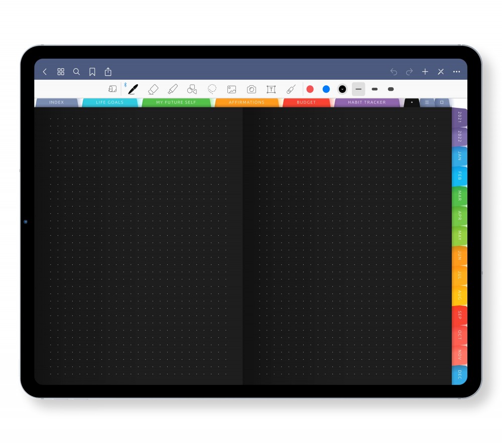 Dot Grid Pages for GoodNotes Planner