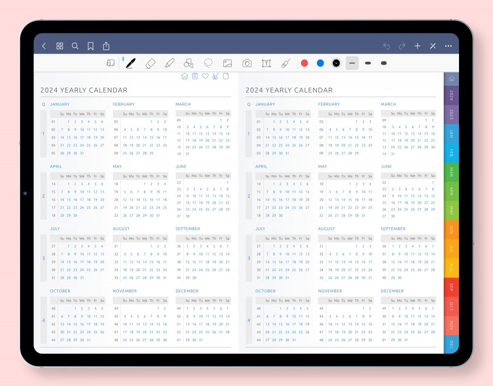 Seamless Yearly Planning!   for Digital Planner