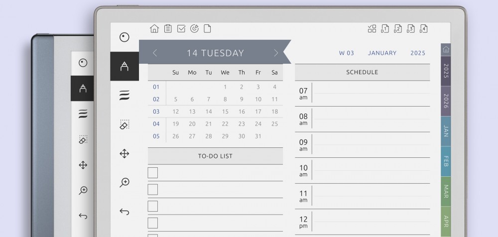 Digital Shop Planner for reMarkable