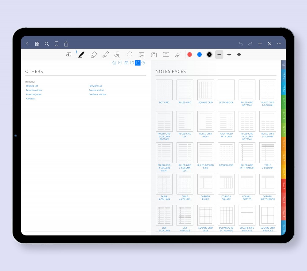 Extra Tools & Versatile Templates  for Digital Planner