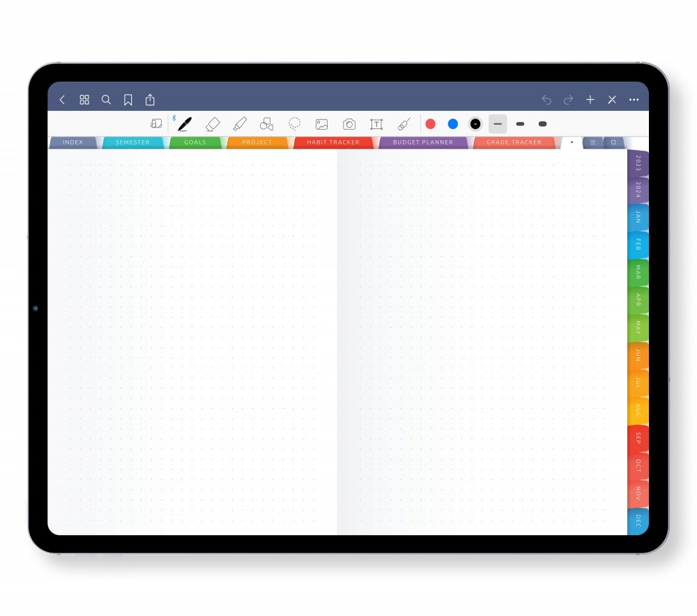 Dot Grid Pages for GoodNotes Planner
