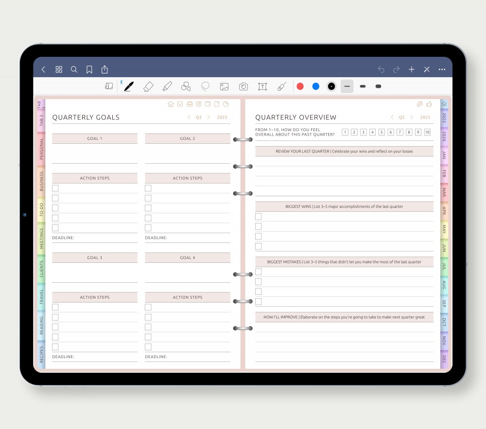 🌱 Quarterly Pages – Focused Progress, Big Picture for Digital Planner 🌱 Quarterly Pages – Focused Progress, Big Picture for GoodNotes Planner