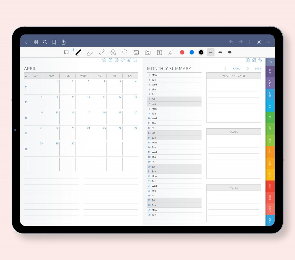 Master the Month Ahead  for Digital Planner