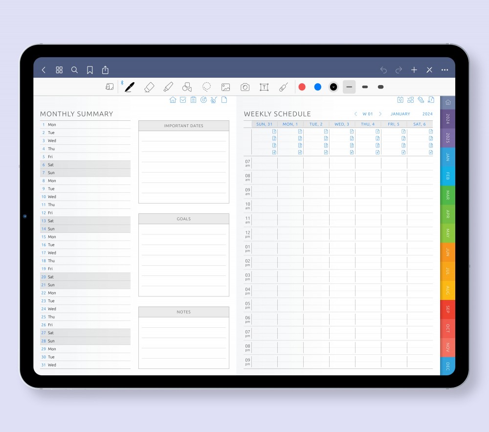Effortless Planning and Scheduling at Your Fingertips  for Digital Planner