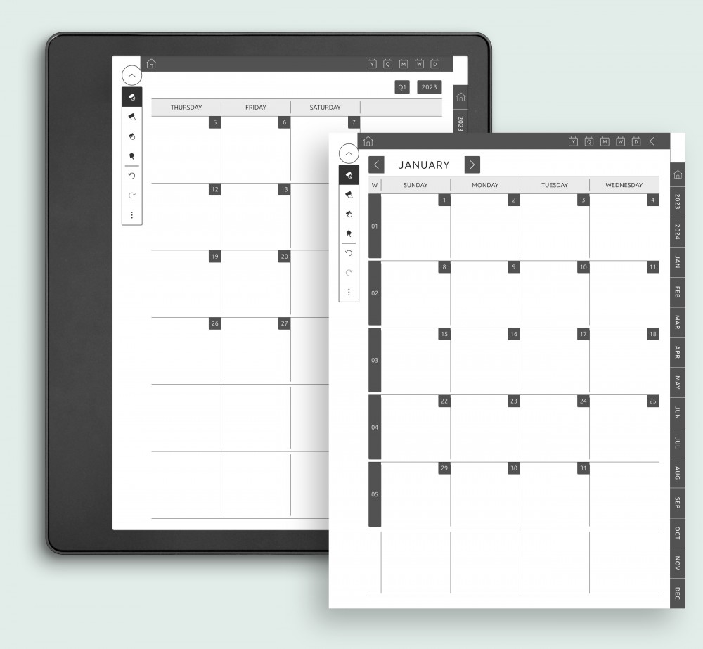 Kindle Scribe Diary Notebook 2024 2025: Get Your Planner Template PDF