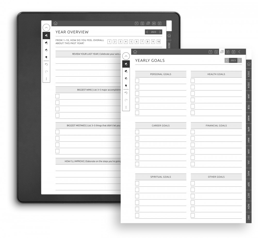 Set Yearly Goals for Kindle Scribe