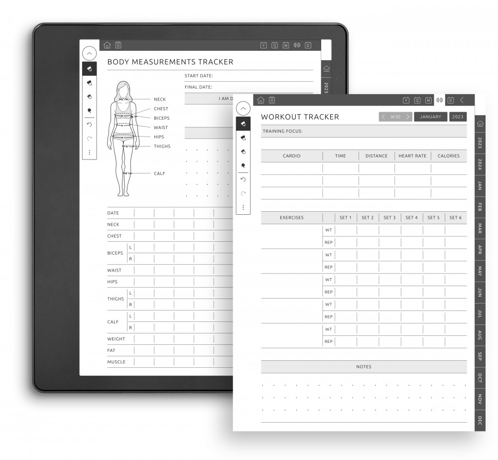 Workout Tracker  for Kindle Scribe