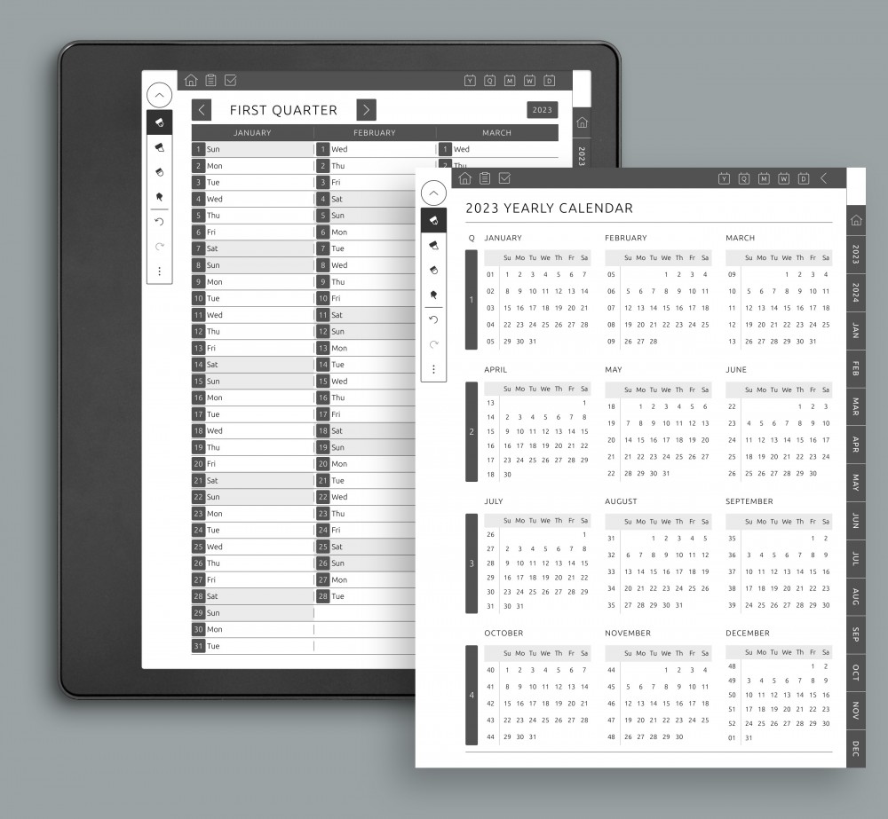 Use Yearly And Quarterly for Kindle Scribe