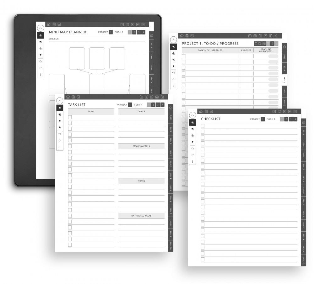 Other Templates For Project Sections for Kindle Scribe