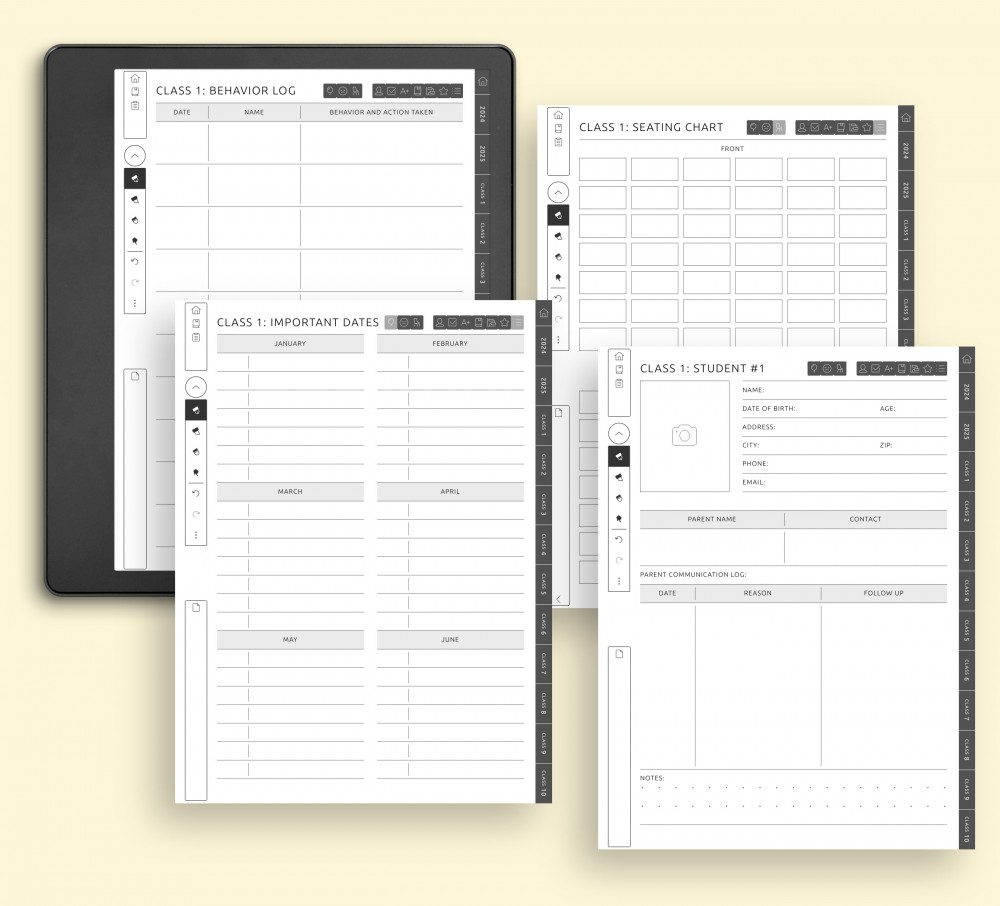 Kindle Scribe Daily Planner, 2024, 2025, Kindle Scribe Templates, Calendar,  Agenda, Weekly 