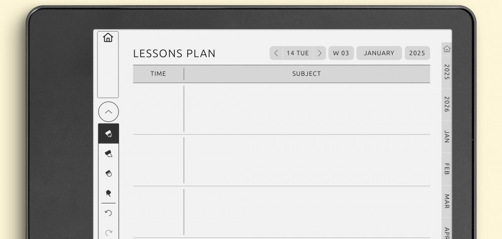 Teacher Planner for Kindle Scribe