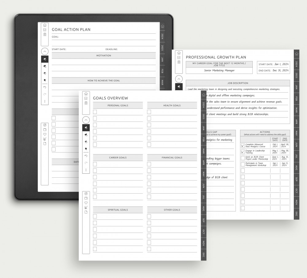 Achieve Your Ambitions with Goal-Focused Templates for Kindle Scribe