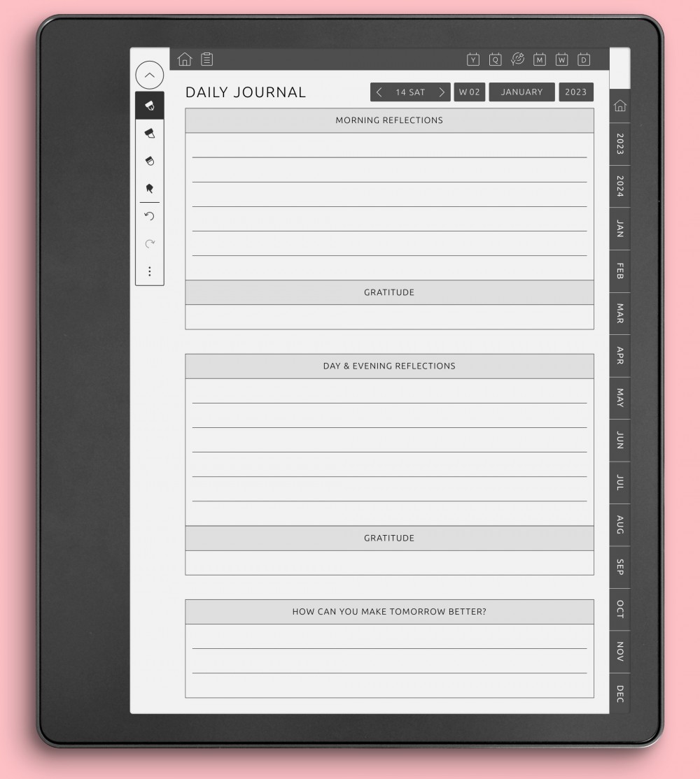 Journal Daily for Kindle Scribe