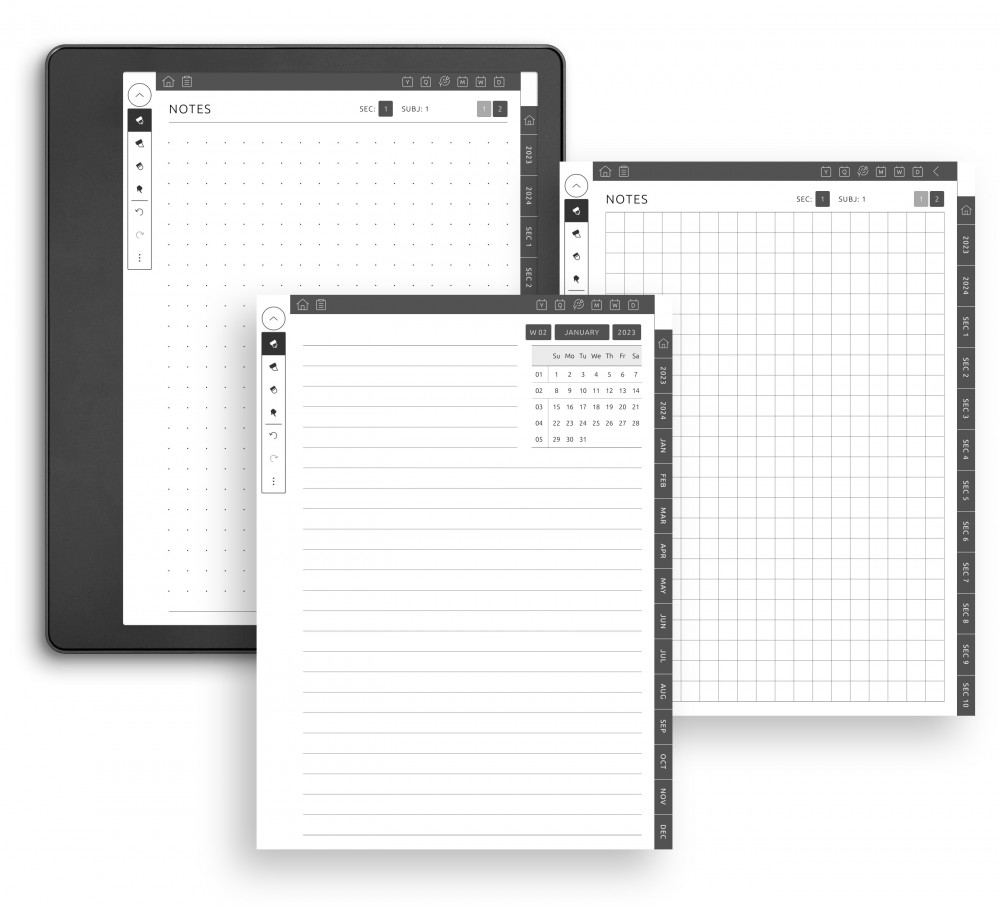 Notes Pages for Kindle Scribe