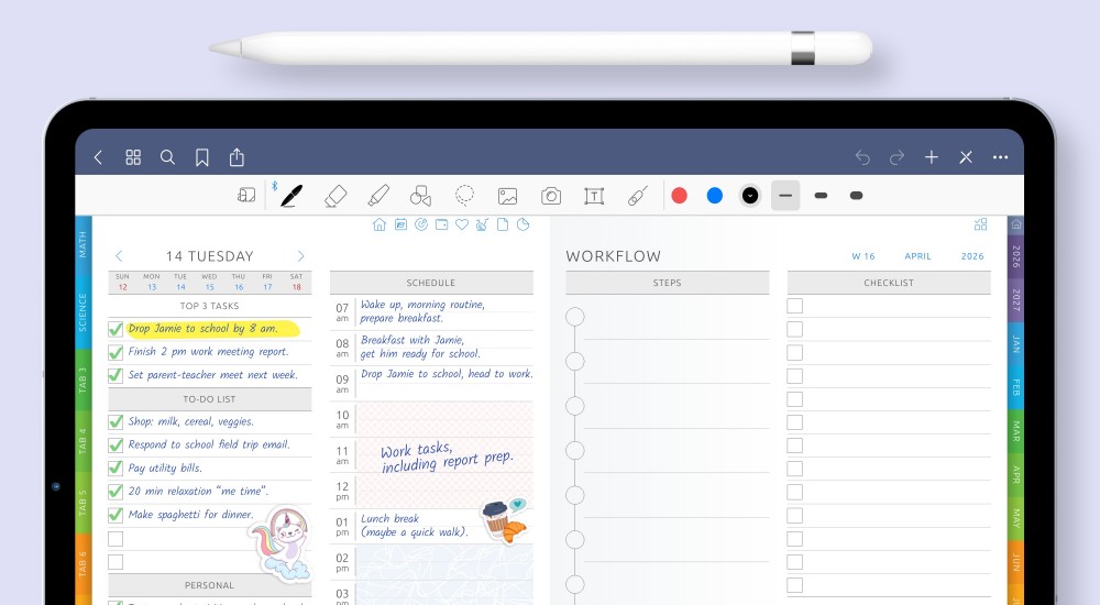 Simplified Access: Navigating Made Easy Dive straight into what matters without the fuss. Our Ultimate Student Planner boasts an intuitive design that ensures every feature, every page, is just a click away. With a clear layout and hyperlinked sections, finding that assignment deadline, tracking your budget, or referencing your notes becomes a seamless experience.