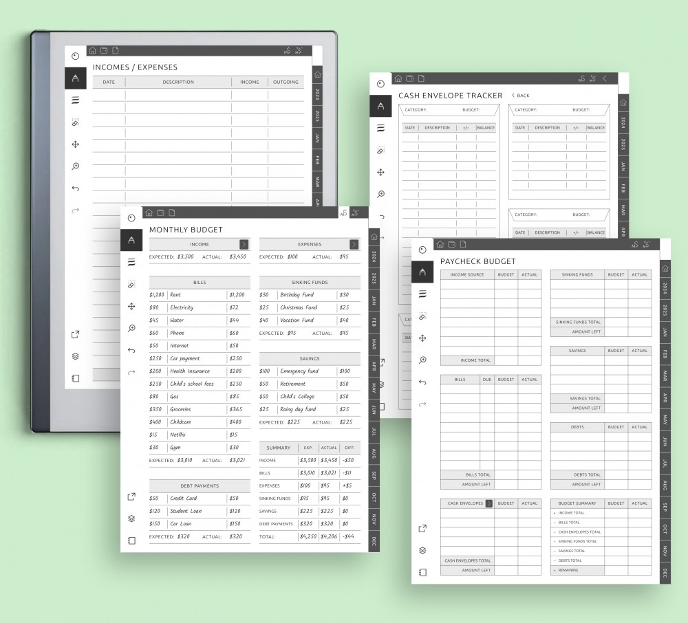 🔄 Monthly or Bi-Weekly Brilliance Template for reMarkable