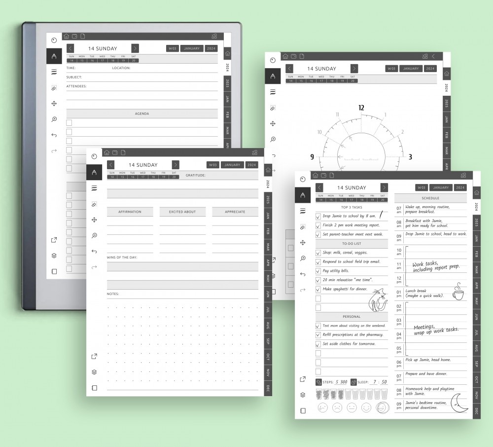 💡 Day-to-Day Insights Template for reMarkable