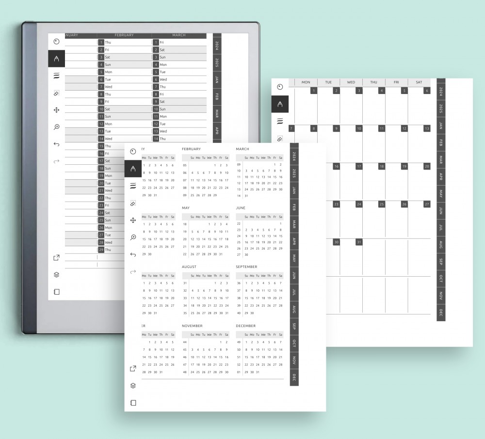 Scheduling Your Appointments, Meetings, and Events has never been easier Template for reMarkable