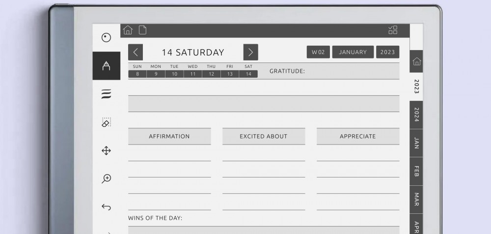 reMarkable Daily Gratitude Planner