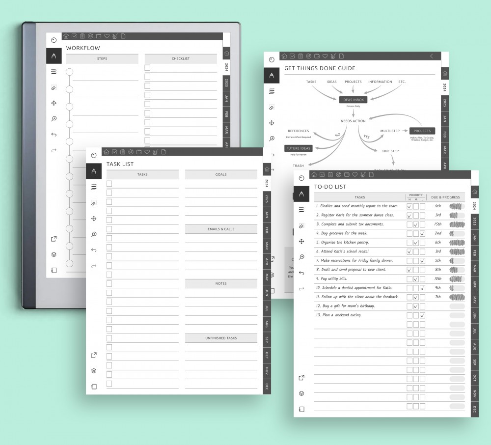 Maximize Your Productivity: Take Control of Your Tasks Template for reMarkable