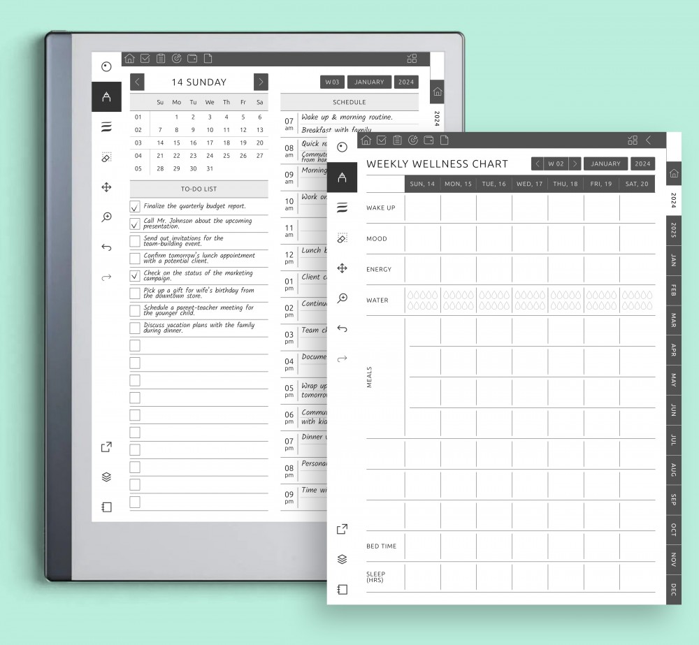 Design Your Ideal Planner: Personalize Templates to Match Your Lifestyle Template for reMarkable