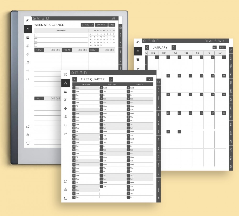 Effortlessly Manage Your Appointments, Meetings, and Events Template for reMarkable