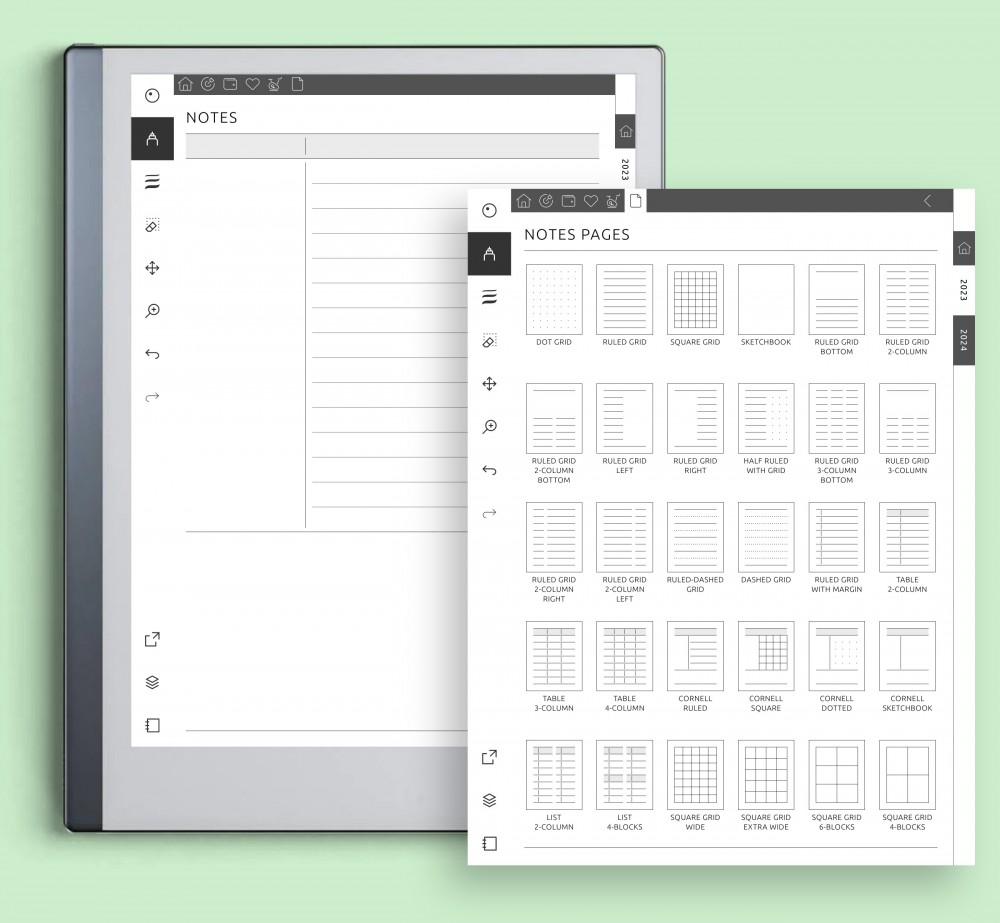 Customize Your Note-Taking with Our Versatile Templates Template for reMarkable