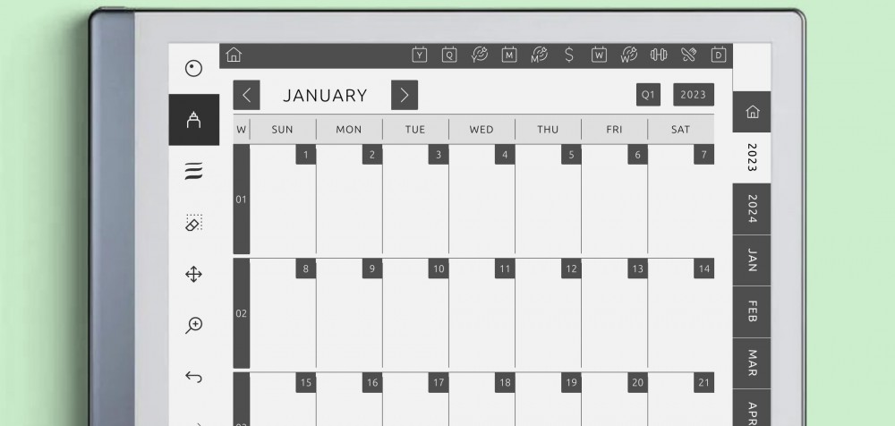 reMarkable Monthly Planner